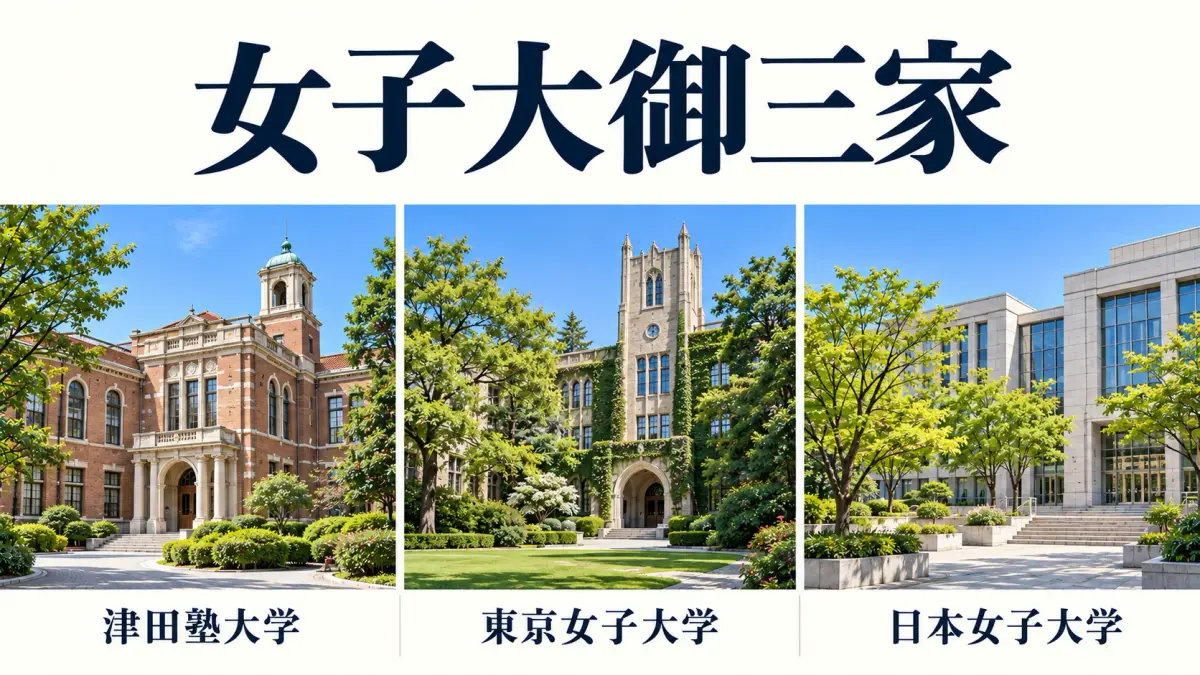女子大御三家（津田塾大学・東京女子大学・日本女子大学）