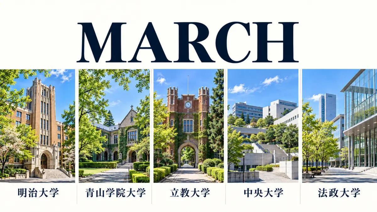 MARCH(明治大学・青山学院大学・立教大学・中央大学・法政大学)